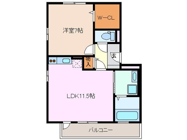 ラポールＳＡＫＵＲＡの物件間取画像